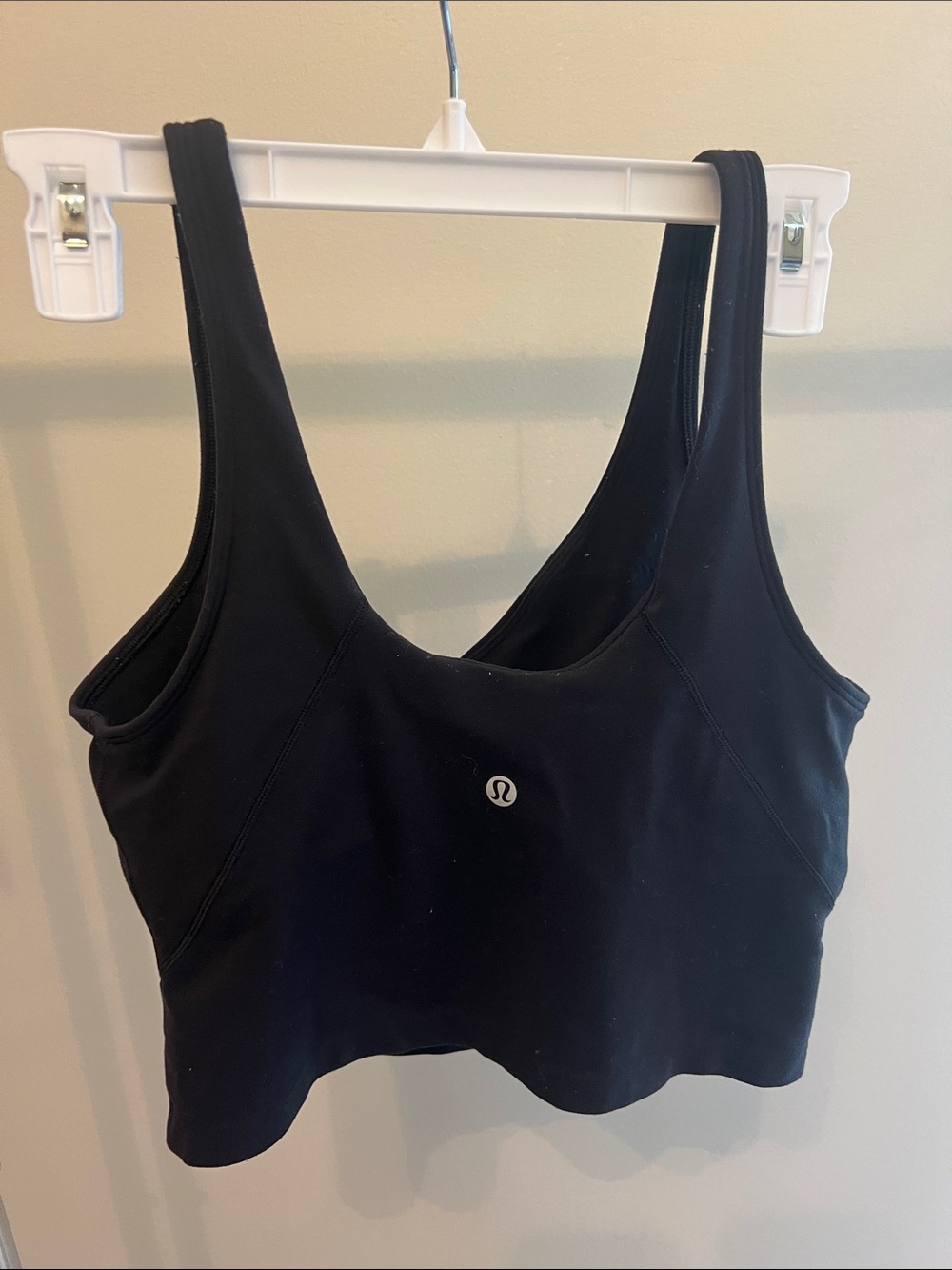 lululemon athletica Black Scoop-Neck Supportive Sports Bra